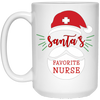 Image of Santa's Favorite Nurse Funny Nurse Christmas T-Shirt