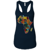 Image of African pride traditional ethnic pattern Africa map t-shirt
