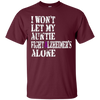 Image of Alzheimer's Awareness T Shirt For Aunties Purple Ribbon Tee