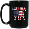 Image of AMERICA Elephant Graphic T-Shirt Perfect Gift Women Men Kids