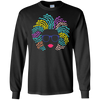 Image of Afro Girl T-Shirt: Natural Hair & Glasses, Black Women Art