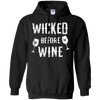 Image of Funny Halloween Wine Shirt Wicked Before Wine T-Shirt