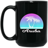 Image of Aruba Souvenir TShirt Tropical Palm Tree Beach Travel Gift