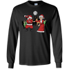 Image of Santa Dabbing Tshirt Mrs. Claus Flossing Shirt