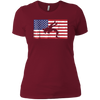 Image of American Wrestling Patriotic T-Shirt with the USA Flag