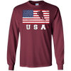 Image of Tee-shirt d'hockey sur glace de drapeau des Etats-Unis américain cadeau sportif patriote