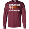 Image of A Woman's Place Is in the Resistance: Feminist T-Shirt