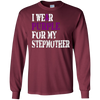 Image of Alzheimer's Awareness Tshirt I Wear Purple For My Stepmother