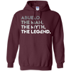 Image of ABUELO THE MAN MYTH LEGEND Father's Day T-Shirt Spanish Gift