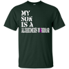 Image of Alzheimer's Awareness Shirt For Son Purple Ribbon Tee