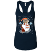 Image of Christmas Snowman Shih Tzu Funny T-shirt