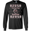 Image of Santa T-Shirt: Don't Stop Believin Ugly Christmas Tee Gift