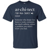 Image of Architect Definition T-Shirt - Funny Architect Meaning Shirt