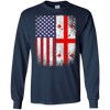 Image of American Georgian Flag T-shirt Georgia Republic Country