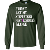Image of Alzheimer's Awareness T-Shirt For Stepfather Purple Ribbon