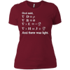 Image of And God Said, Let There Be Light Physics Gift T Shirt