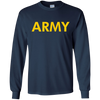 Image of Army Logo Shirt APFU Workout Long Sleeve Tee