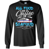 Image of All Food On A Cruise Is Seafood Pink Shirts For Men Women