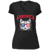 Image of Ameowica Cat With Flag Sunglasses Funny 4th Of July T-Shirt