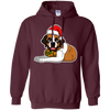 Image of Christmas St. Bernard Dog T-Shirt, Puppy Xmas Gift
