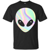Image of Alien Head T-Shirt Holographic Effect