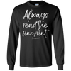 Image of Always Read the Fine Print I'm Pregnant Shirt Announcement