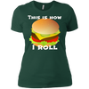 Image of Funny Hamburger Tshirt - This Is How I Roll Gift