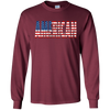Image of American US Flag Veteran Gift Long Sleeve Shirt for Patriots