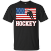 Image of Tshirt de hockey de drapeau américain patriotique