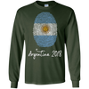 Image of Argentina Shirt 2018 Thumbprint Soccer Flag Design