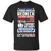 Image of A Proud American Redneck Support Guns Troops Flag T Shirt