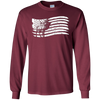 Image of American Flag T-Shirt With Elk Vintage Look