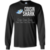 Image of "Cousin Shark" Baby Mommy Daddy Matching Family Shark Shirt
