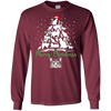 Image of Christmas Tree Merry Christmas Cat Lover Gift T-shirt