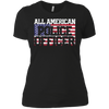 Image of 4th of July TShirt All American Police Officer Father's Day