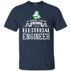 Image of Santa Electrical Engineer Funny Tshirt sur les vacances de Noël