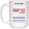 Image of A Proud American Veteran Support Guns Troops Flag LS Shirt