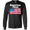 Image of America First Patriotic TShirt Men Women Youth