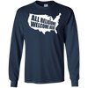 Image of ALL RELIGIONS Welcome Here Protest T Shirt - Anti Trump Ban