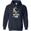 Image of Funny Halloween T Shirt Even Witches Need Wine Shirt