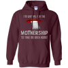 Image of "I'm waiting for the Mothership" funny Ufo t-shirt