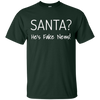 Image of Santa Fake News T-Shirt Trump Joke Funny Christmas Gift