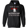 Image of "I'm waiting for the Mothership" funny Ufo t-shirt