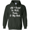 Image of All I Need Is Wifi Food & My Bed TShirt Teen Boys & Girls