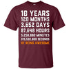 Image of 10th Birthday Gift T Shirt 10 Years Old Being Awesome Tee
