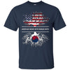 Image of American Grown With Korean Roots T-Shirt South Korea Tee