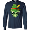 Image of Alien Oktoberfest T shirt Men Lederhosen Alpine Ufo Lover
