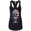 Image of American Hockey Goalie T-Shirt Patriotic Hockey Tee