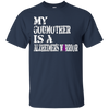 Image of Alzheimer's Awareness Tshirt For Godmother Purple Ribbon Tee