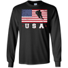 Image of Tee-shirt d'hockey sur glace de drapeau des Etats-Unis américain cadeau sportif patriote